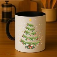 Alligator Lover Xmas Gift Alligator Christmas Tree Gift Coffee Mug thumb 4