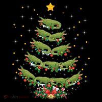 Alligator Lover Xmas Gift Alligator Christmas Tree Gift Women's Hoodie thumb 2