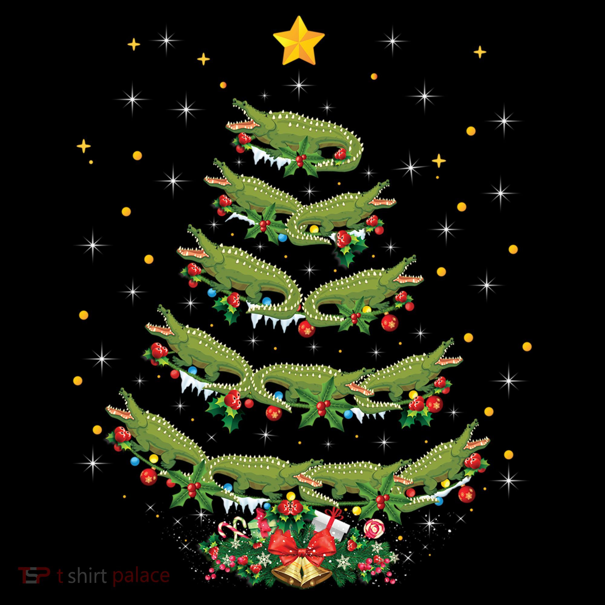 Alligator Lover Xmas Gift Alligator Christmas Tree Gift Women's Hoodie