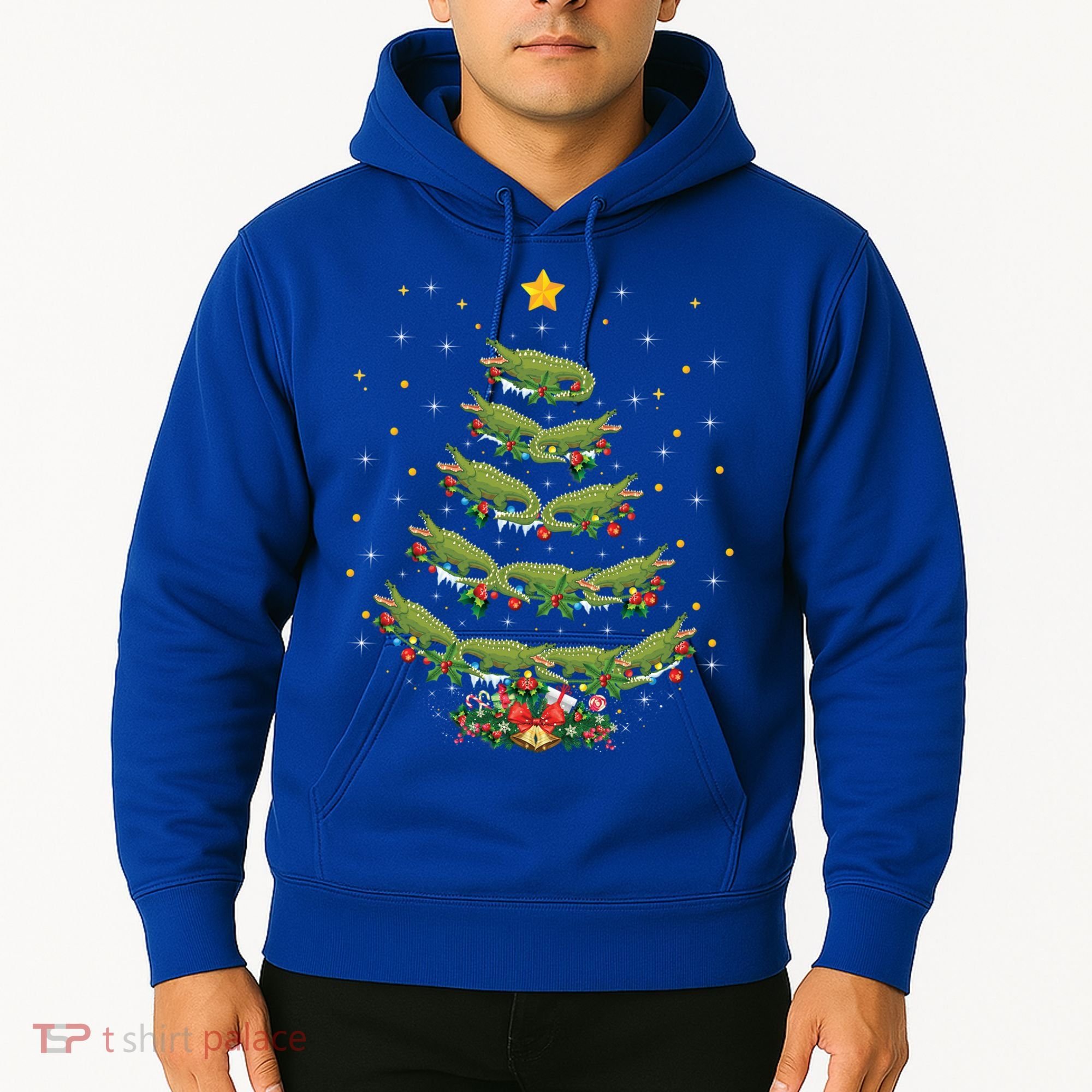Alligator Lover Xmas Gift Alligator Christmas Tree Gift Hoodie