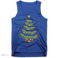 Alligator Lover Xmas Gift Alligator Christmas Tree Gift Tank Top thumb 0