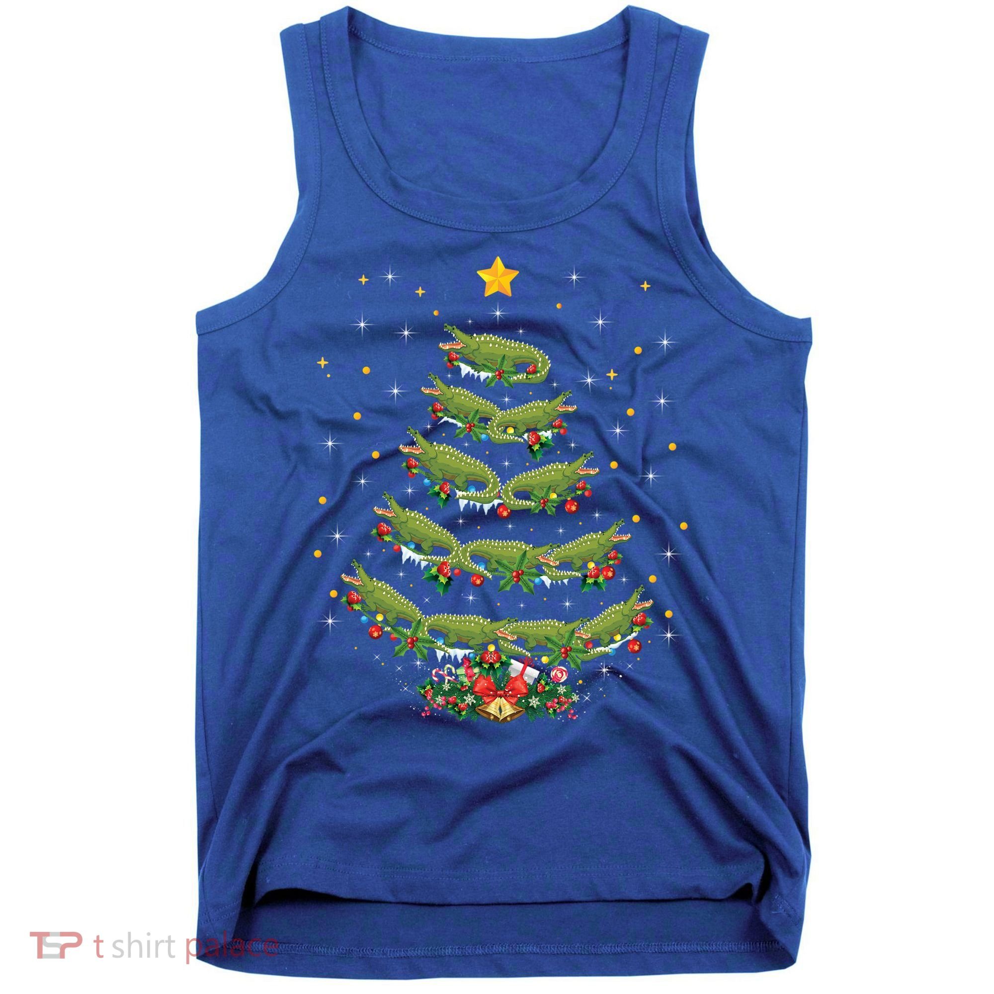 Alligator Lover Xmas Gift Alligator Christmas Tree Gift Tank Top
