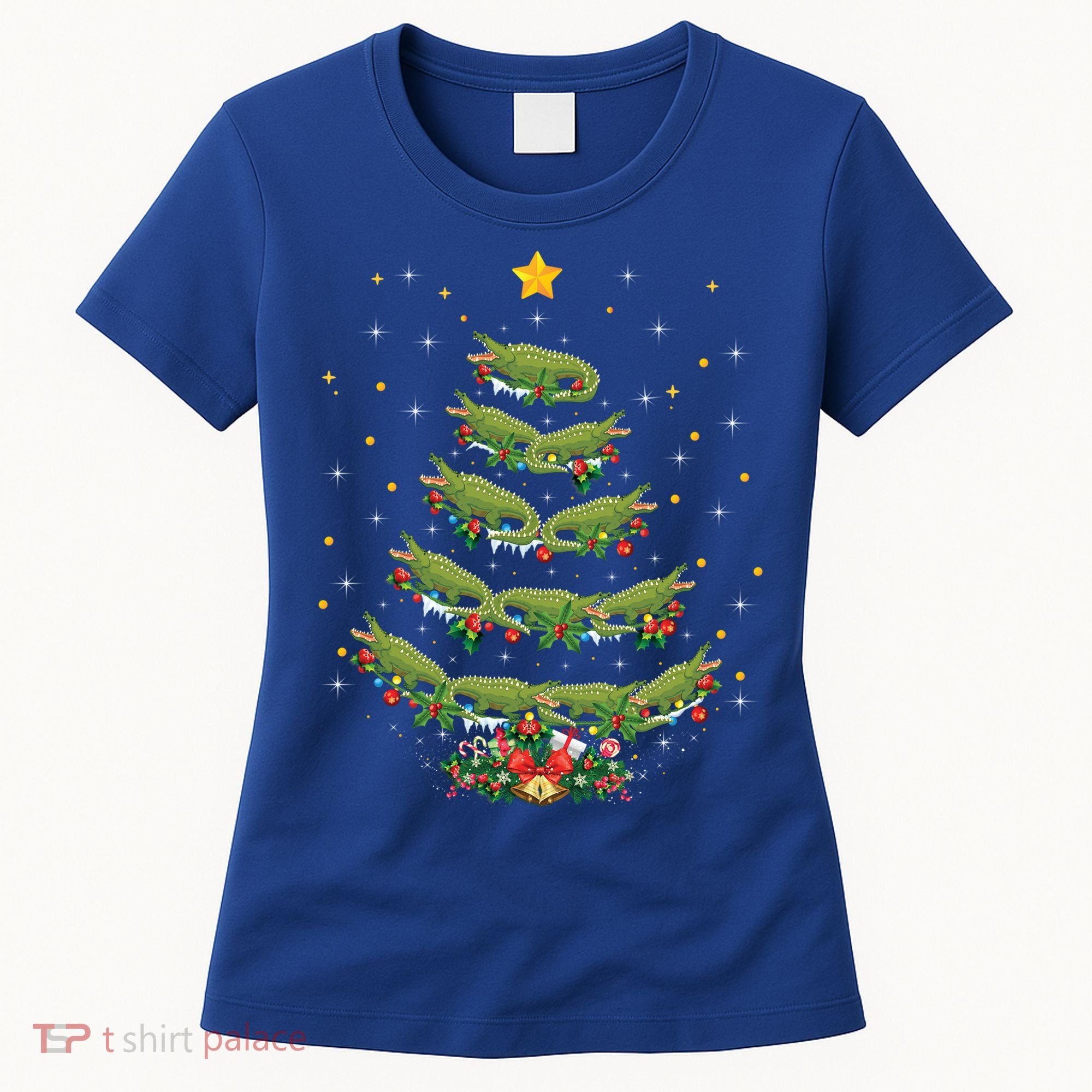 Alligator Lover Xmas Gift Alligator Christmas Tree Gift Women's T-Shirt