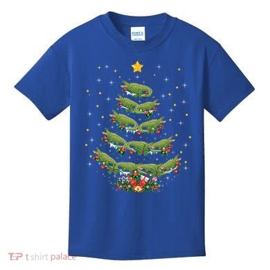 Alligator Lover Xmas Gift Alligator Christmas Tree Gift Kids T-Shirt