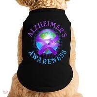 Alzheimer's Awareness Support Ribbon Hugging The World Doggie Tank thumb 0