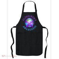 Alzheimer's Awareness Support Ribbon Hugging The World Apron thumb 0