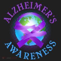 Alzheimer's Awareness Support Ribbon Hugging The World Hat thumb 2