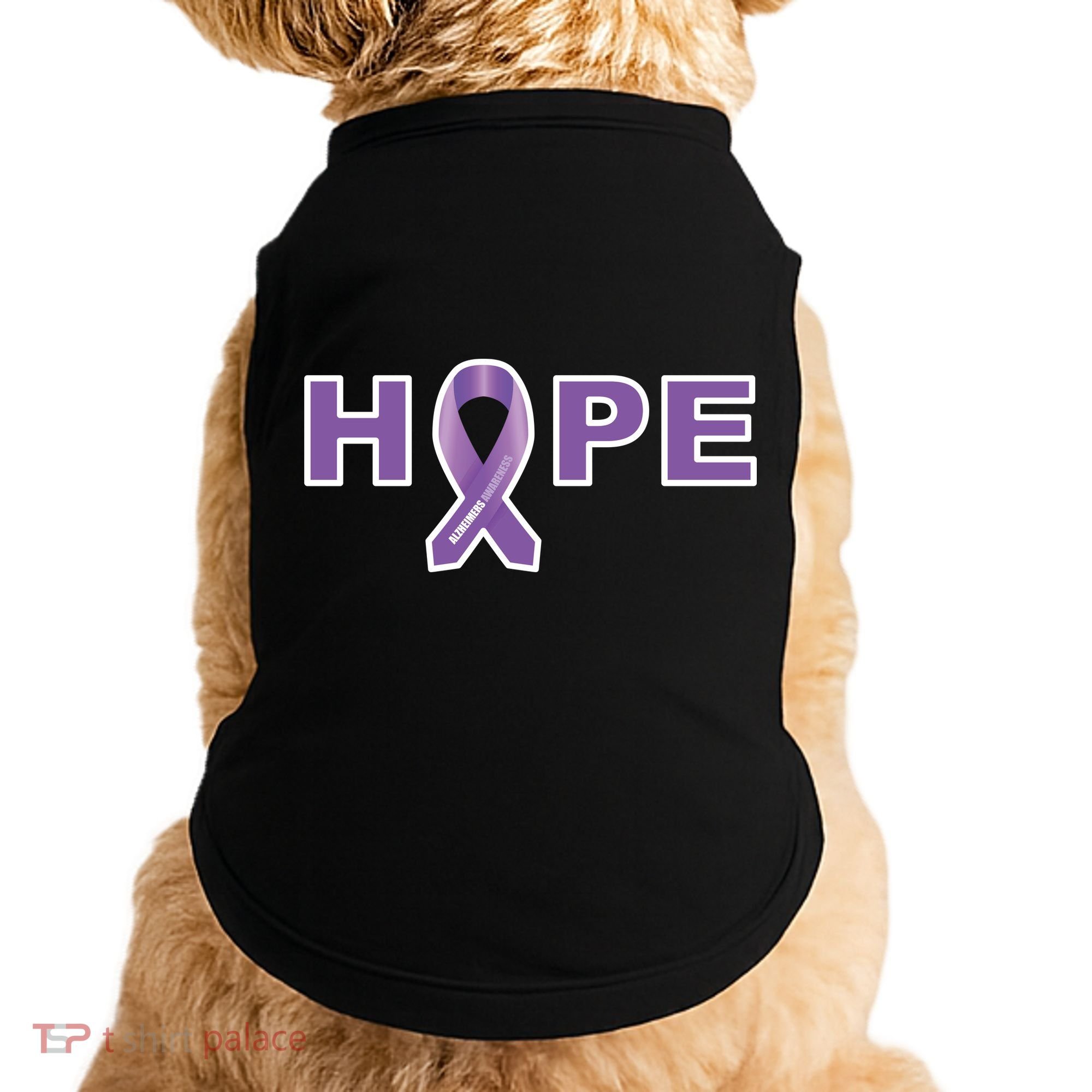 Alzheimer's Disase Awareness Ribbon Doggie Tank