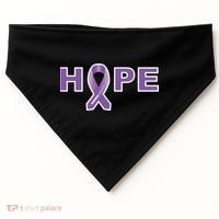 Alzheimer's Disase Awareness Ribbon USA-Made Doggie Bandana thumb 0