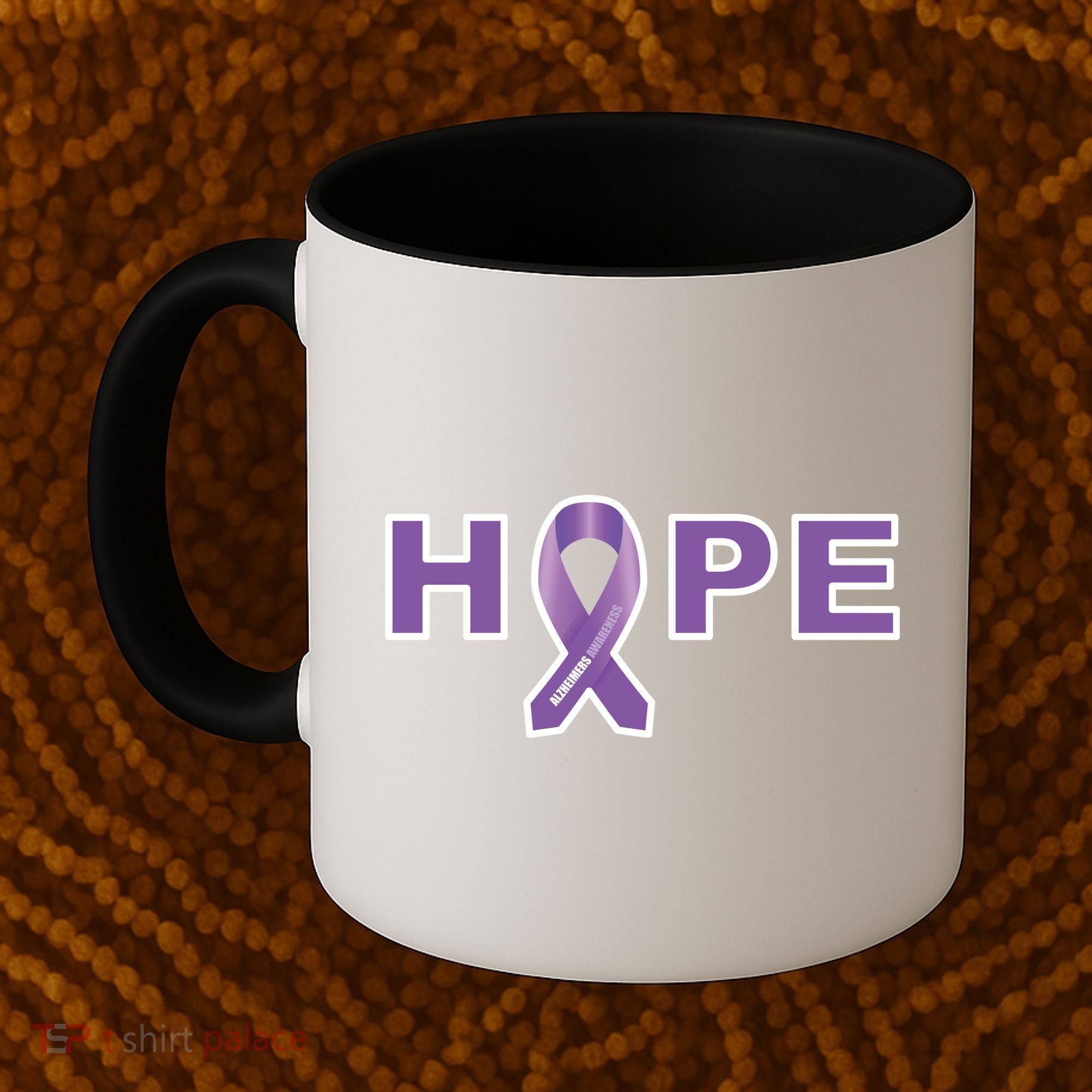 Alzheimer's Disase Awareness Ribbon Coffee Mug