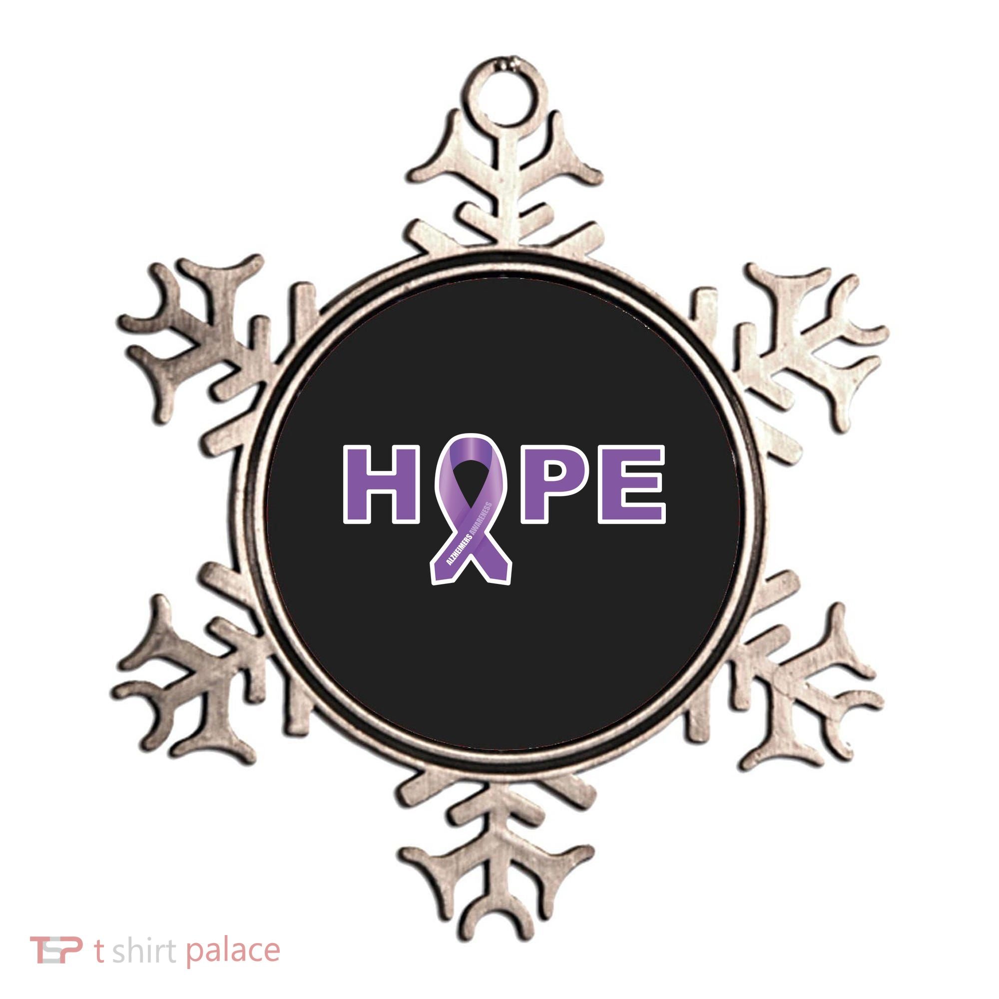 Alzheimer's Disase Awareness Ribbon Ornament