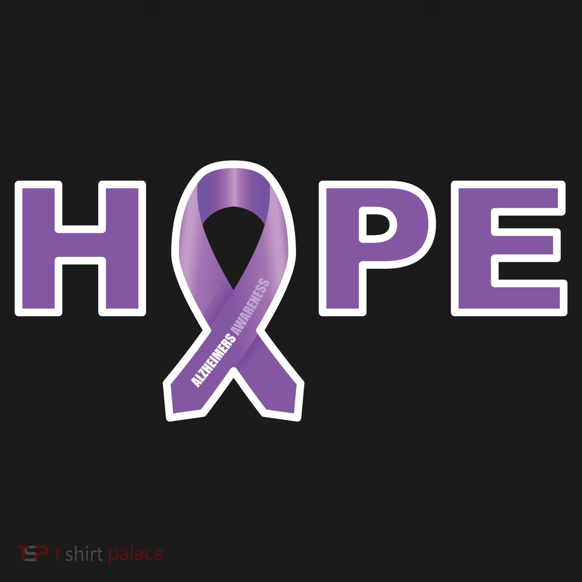 Alzheimer's Disase Awareness Ribbon Ornament