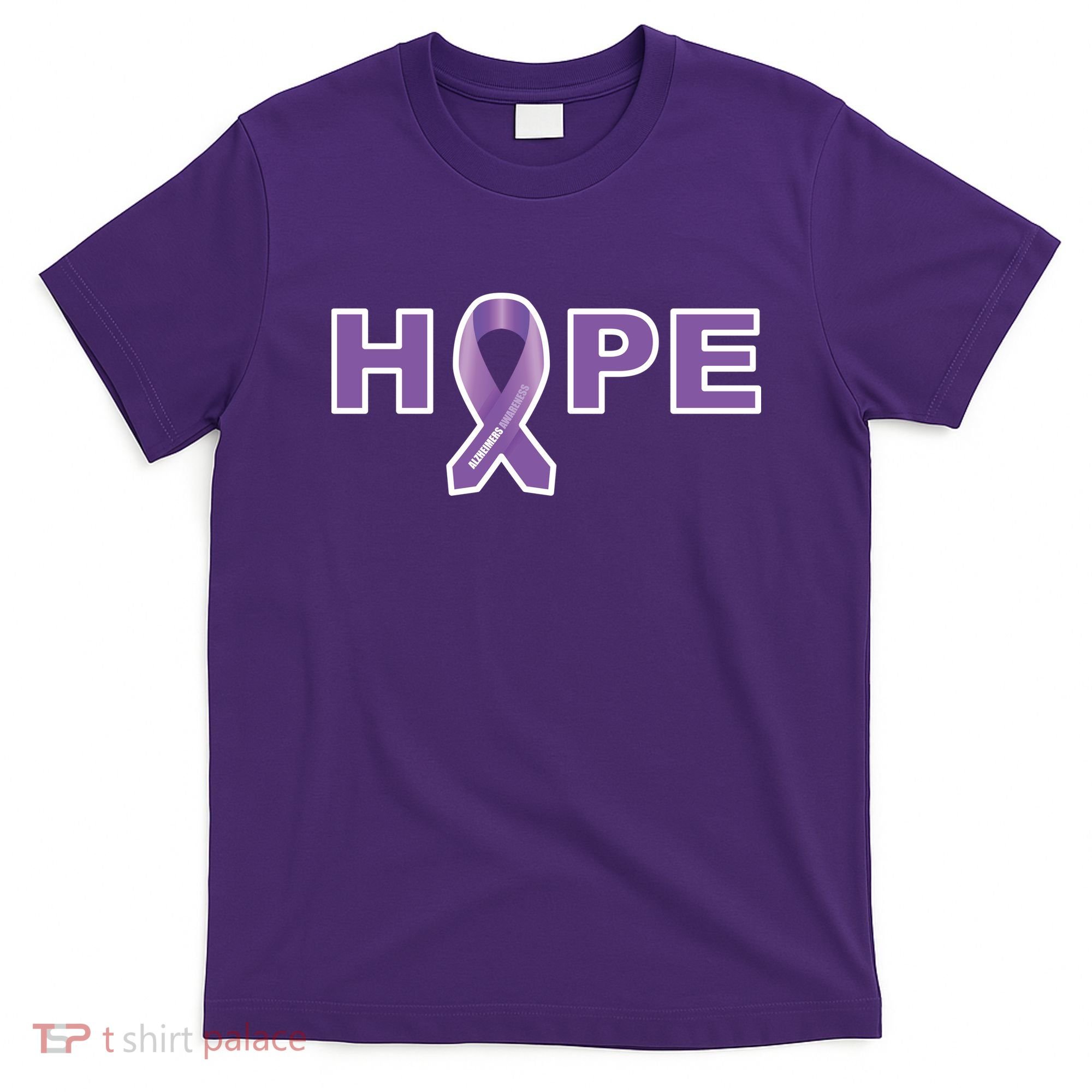 Alzheimer's Disase Awareness Ribbon T-Shirt