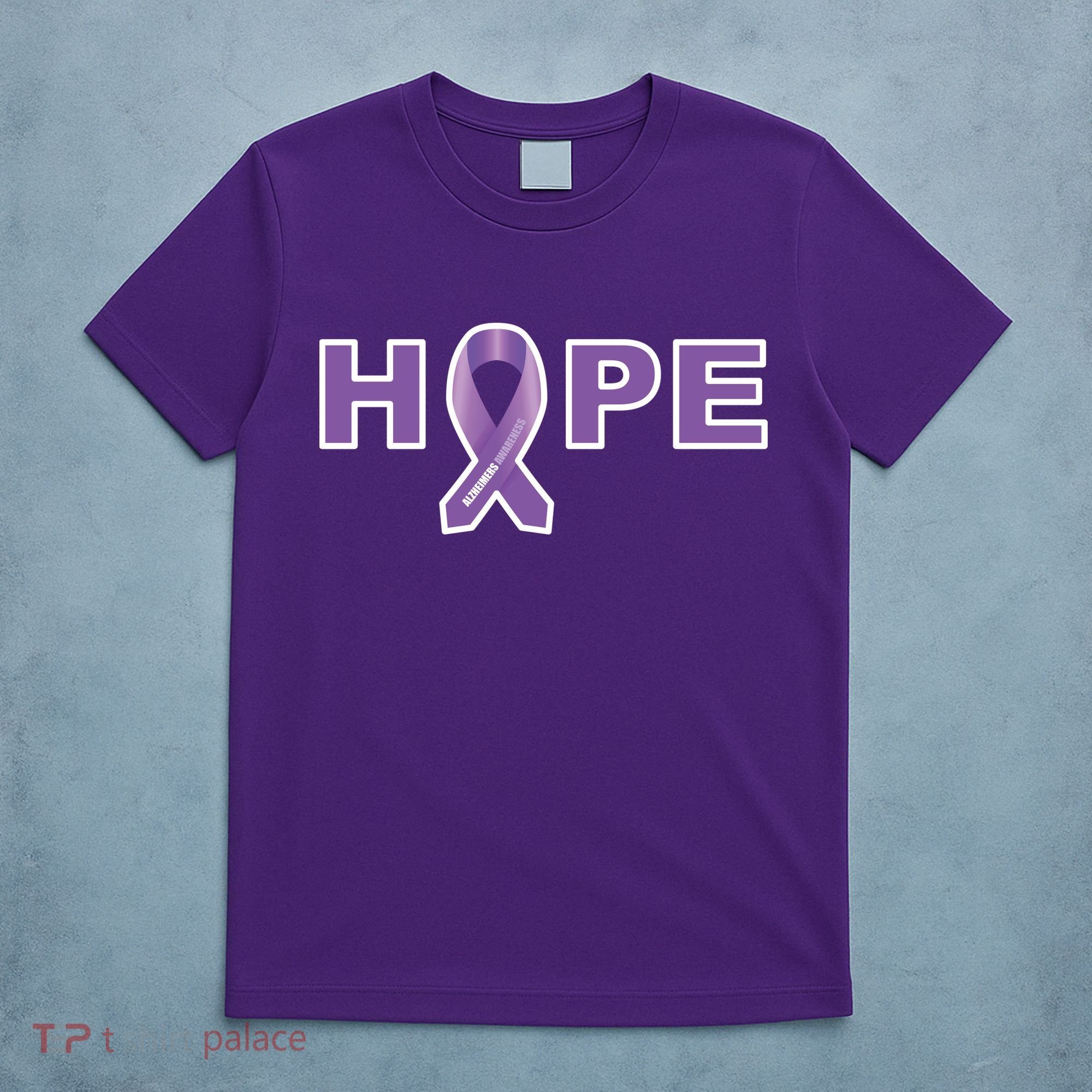 Alzheimer's Disase Awareness Ribbon T-Shirt