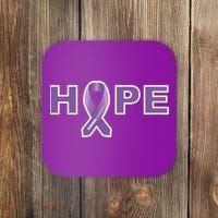 Alzheimer's Disase Awareness Ribbon Coaster thumb 0