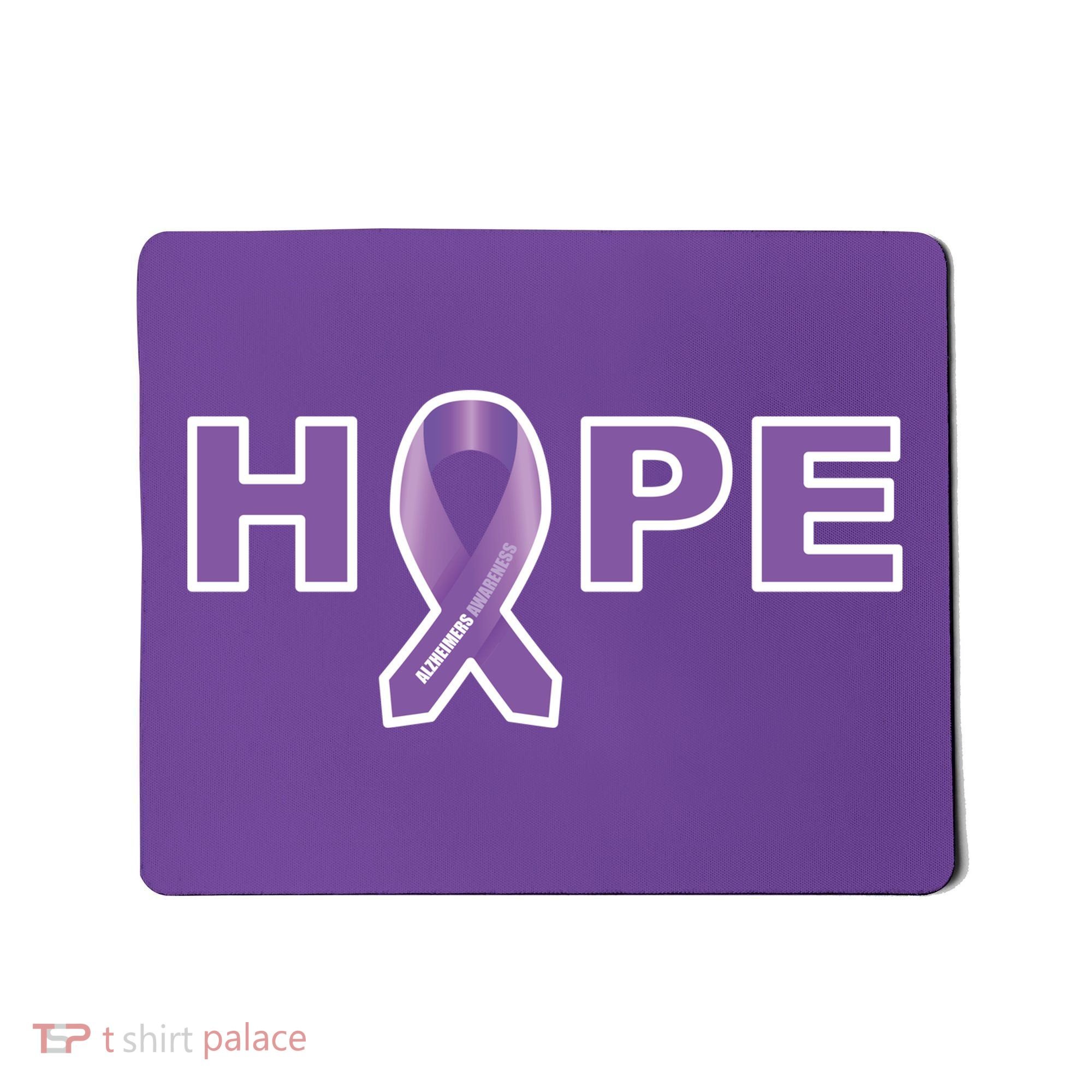 Alzheimer's Disase Awareness Ribbon Mousepad