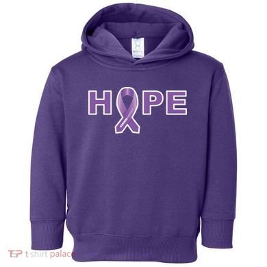 Alzheimer's Disase Awareness Ribbon Toddler Hoodie