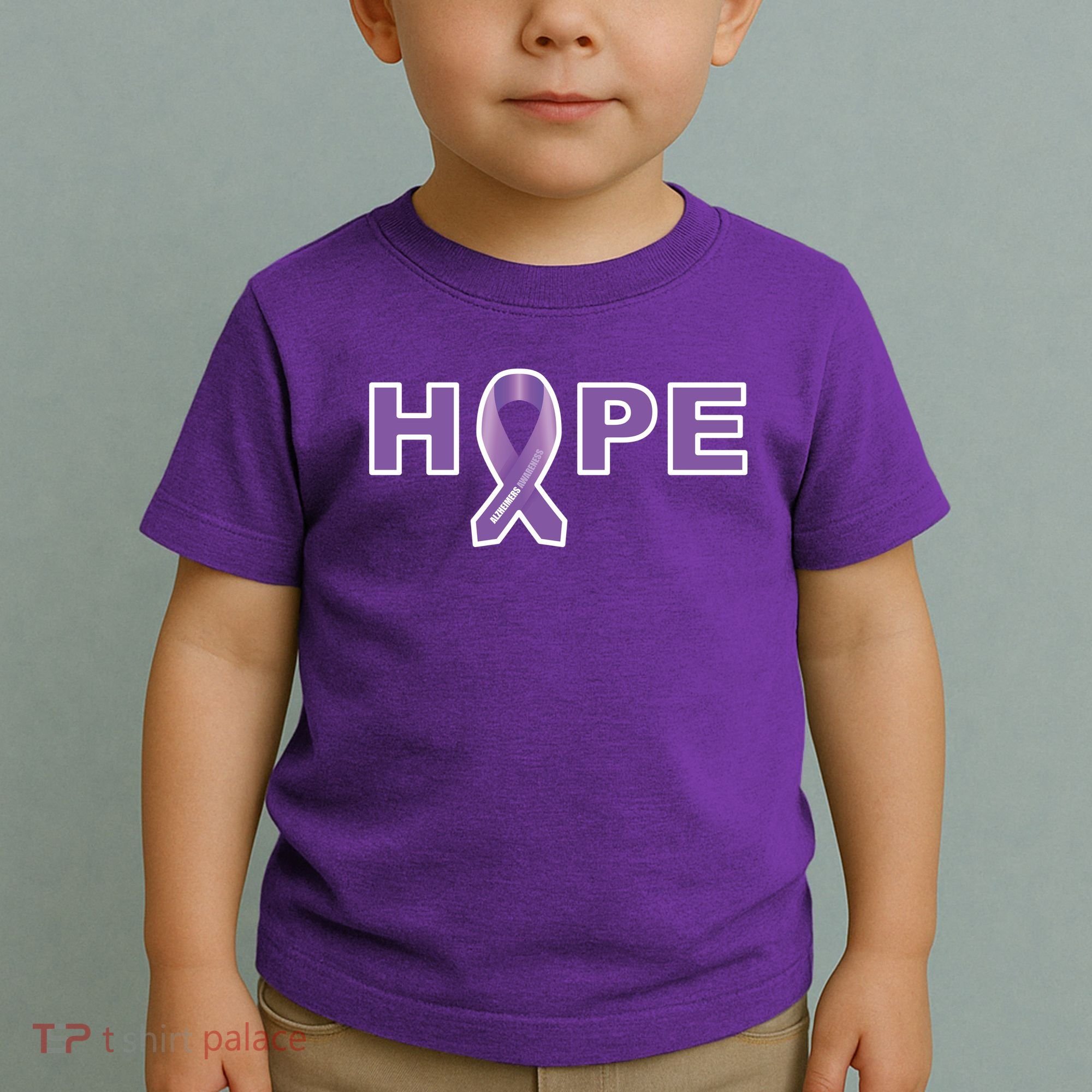Alzheimer's Disase Awareness Ribbon Toddler T-Shirt