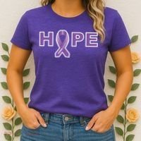 Alzheimer's Disase Awareness Ribbon Women's T-Shirt thumb 2