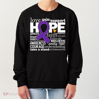 Alzheimer's Hope Love Support Women's Sweatshirt