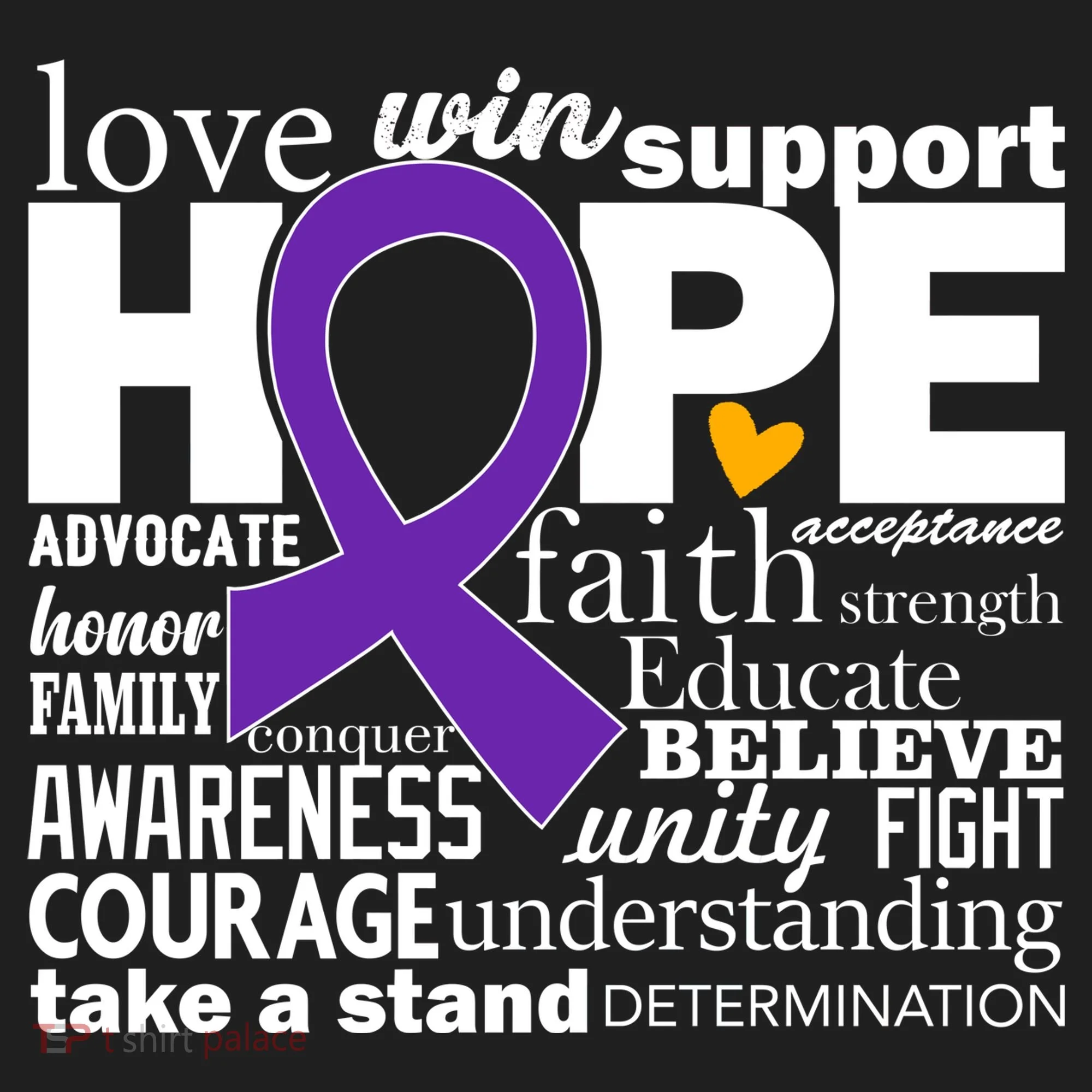 Alzheimer's Hope Love Support Women's Sweatshirt