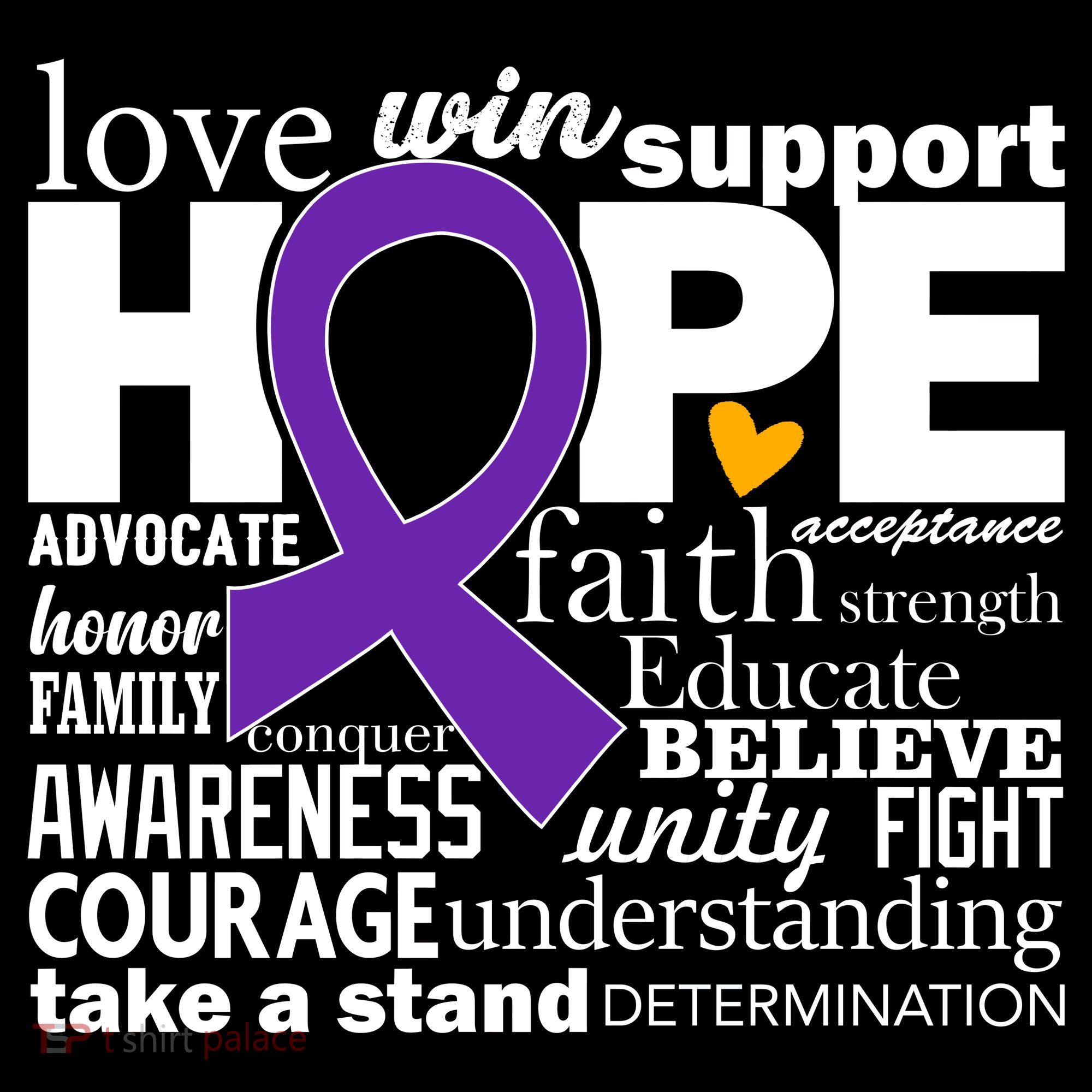 Alzheimer's Hope Love Support Bucket Hat