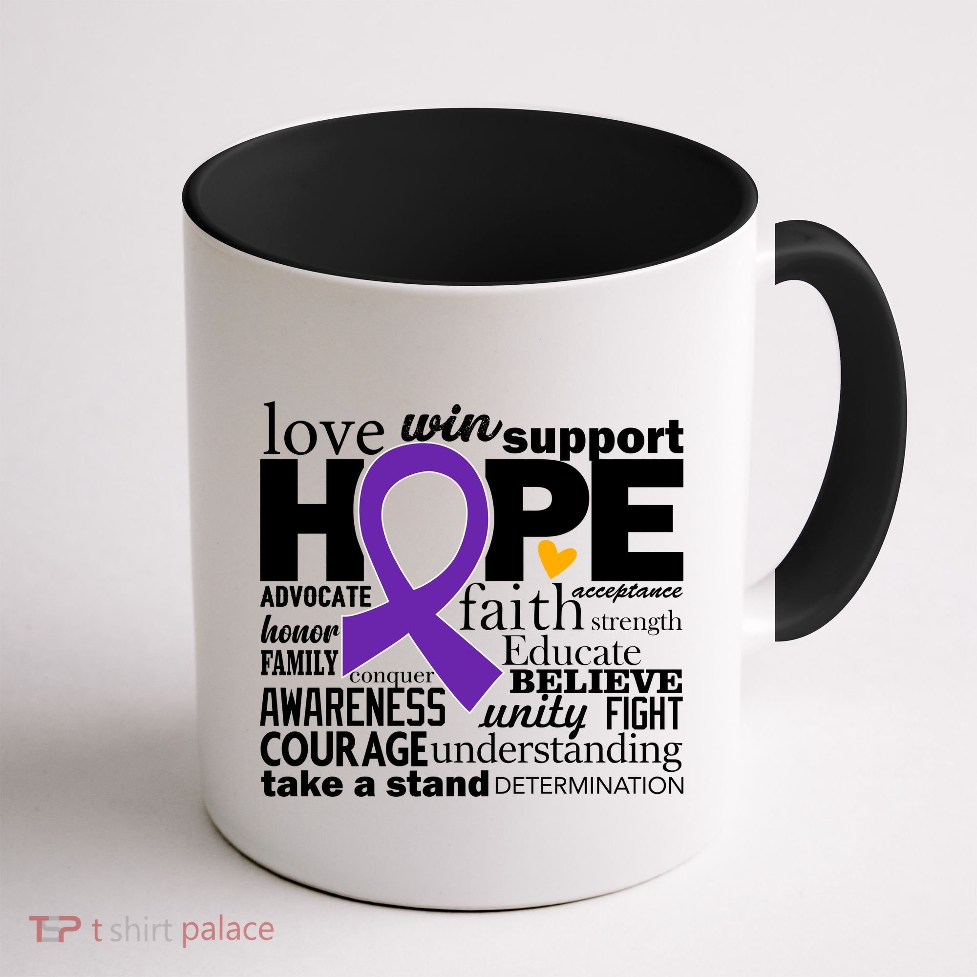 Alzheimer's Hope Love Support Coffee Mug