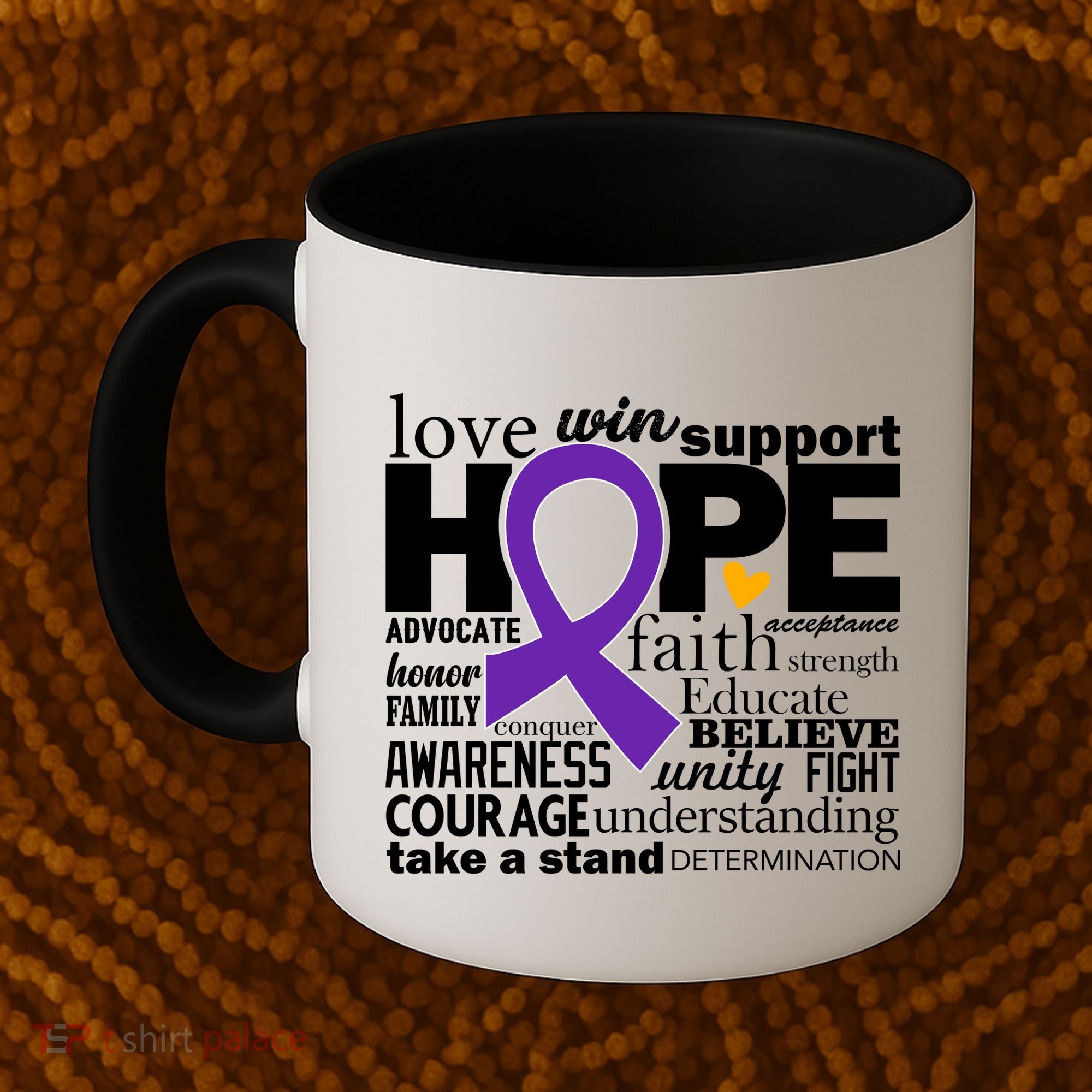 Alzheimer's Hope Love Support Coffee Mug