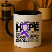 Alzheimer's Hope Love Support Coffee Mug thumb 4