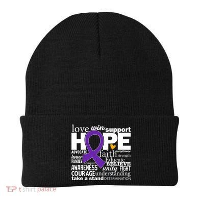 Alzheimer's Hope Love Support Beanie