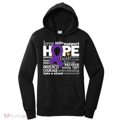 Alzheimer's Hope Love Support Women's Hoodie