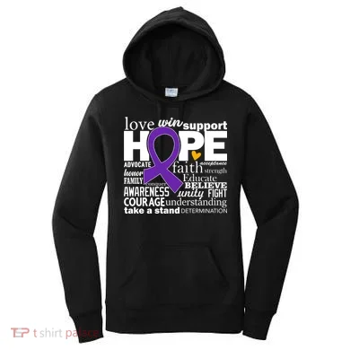 Alzheimer's Hope Love Support Women's Hoodie