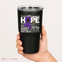 Alzheimer's Hope Love Support Tumbler thumb 2