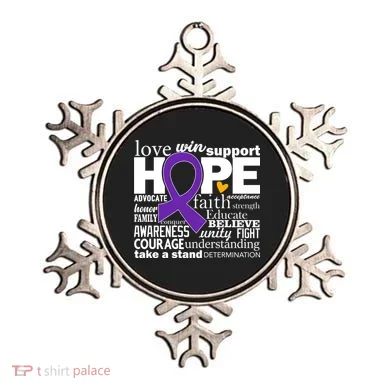 Alzheimer's Hope Love Support Ornament