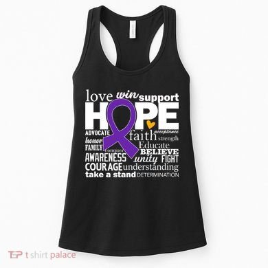 Alzheimer's Hope Love Support Women's Tank Top