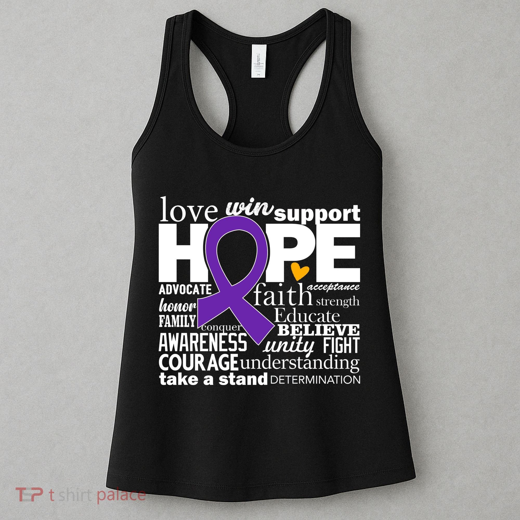 Alzheimer's Hope Love Support Women's Tank Top