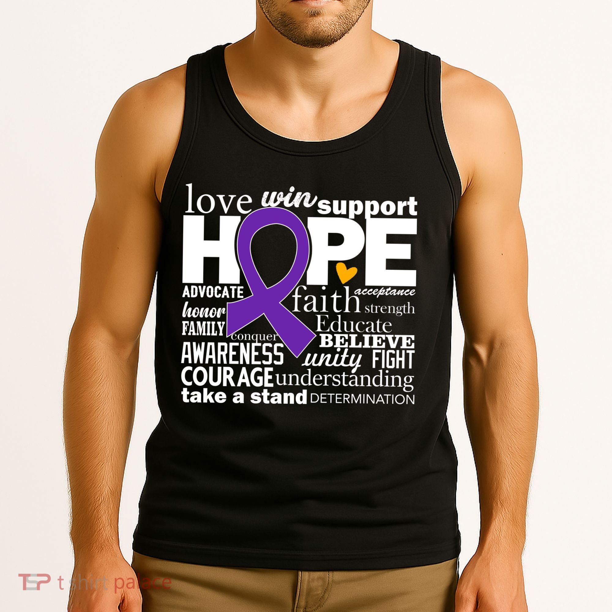 Alzheimer's Hope Love Support Tank Top