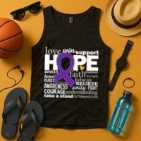 Alzheimer's Hope Love Support Tank Top thumb 4