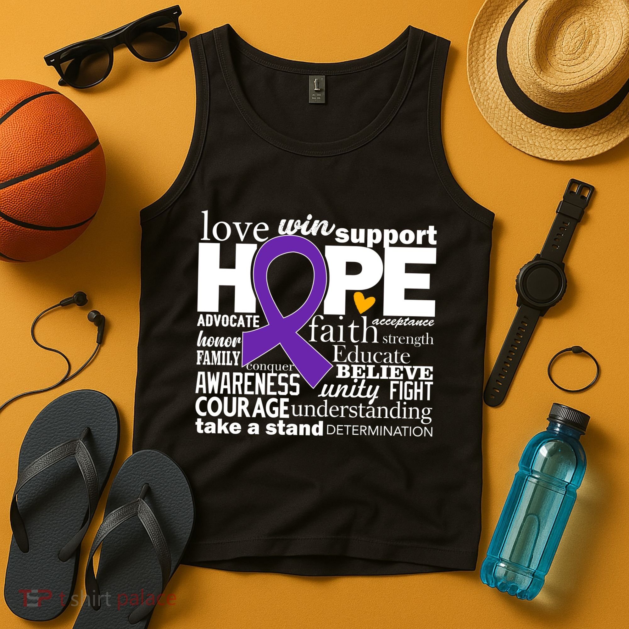 Alzheimer's Hope Love Support Tank Top
