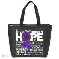 Alzheimer's Hope Love Support Tote Bag thumb 0