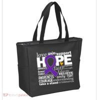 Alzheimer's Hope Love Support Tote Bag thumb 2