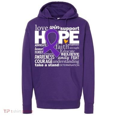 Alzheimer's Hope Love Support Hoodie