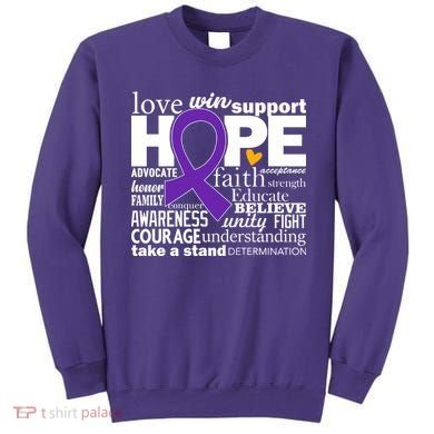 Alzheimer's Hope Love Support Sweatshirt