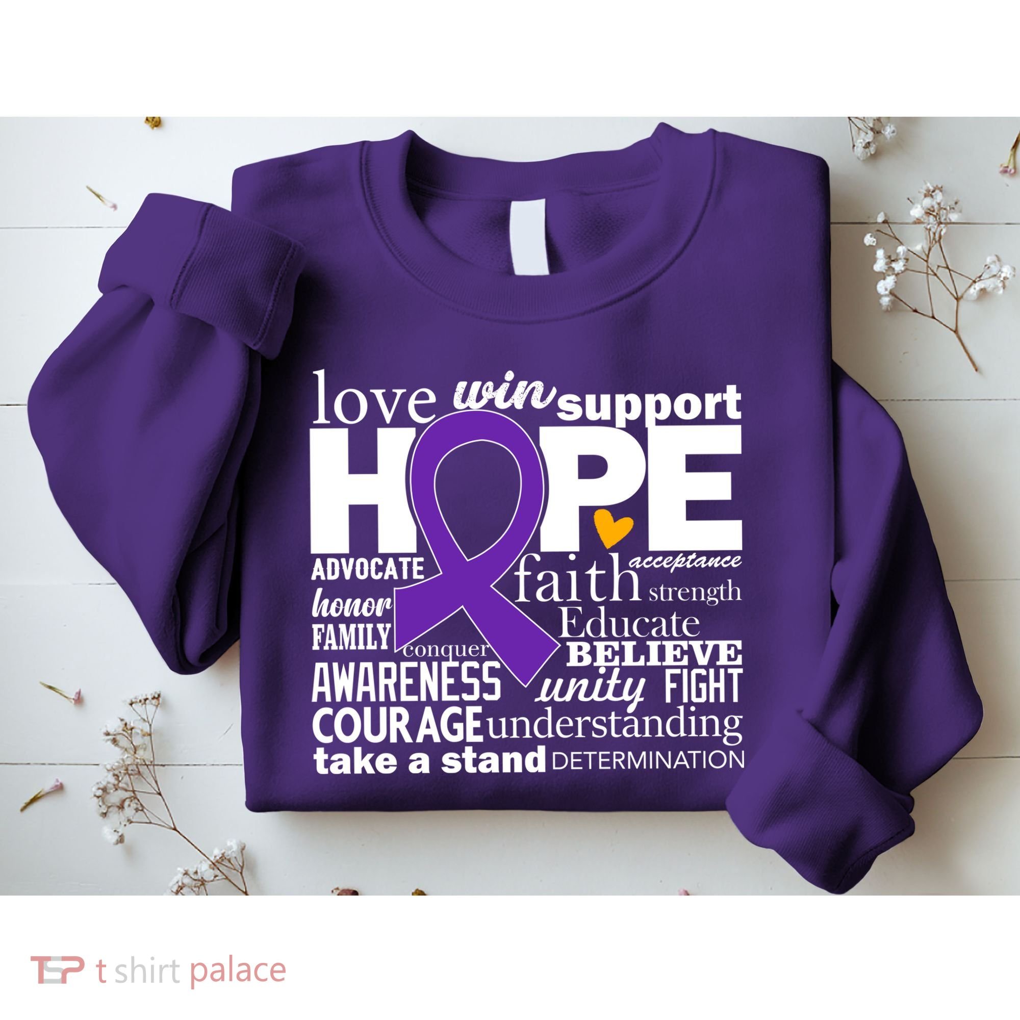 Alzheimer's Hope Love Support Sweatshirt