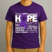 Alzheimer's Hope Love Support T-Shirt thumb 3