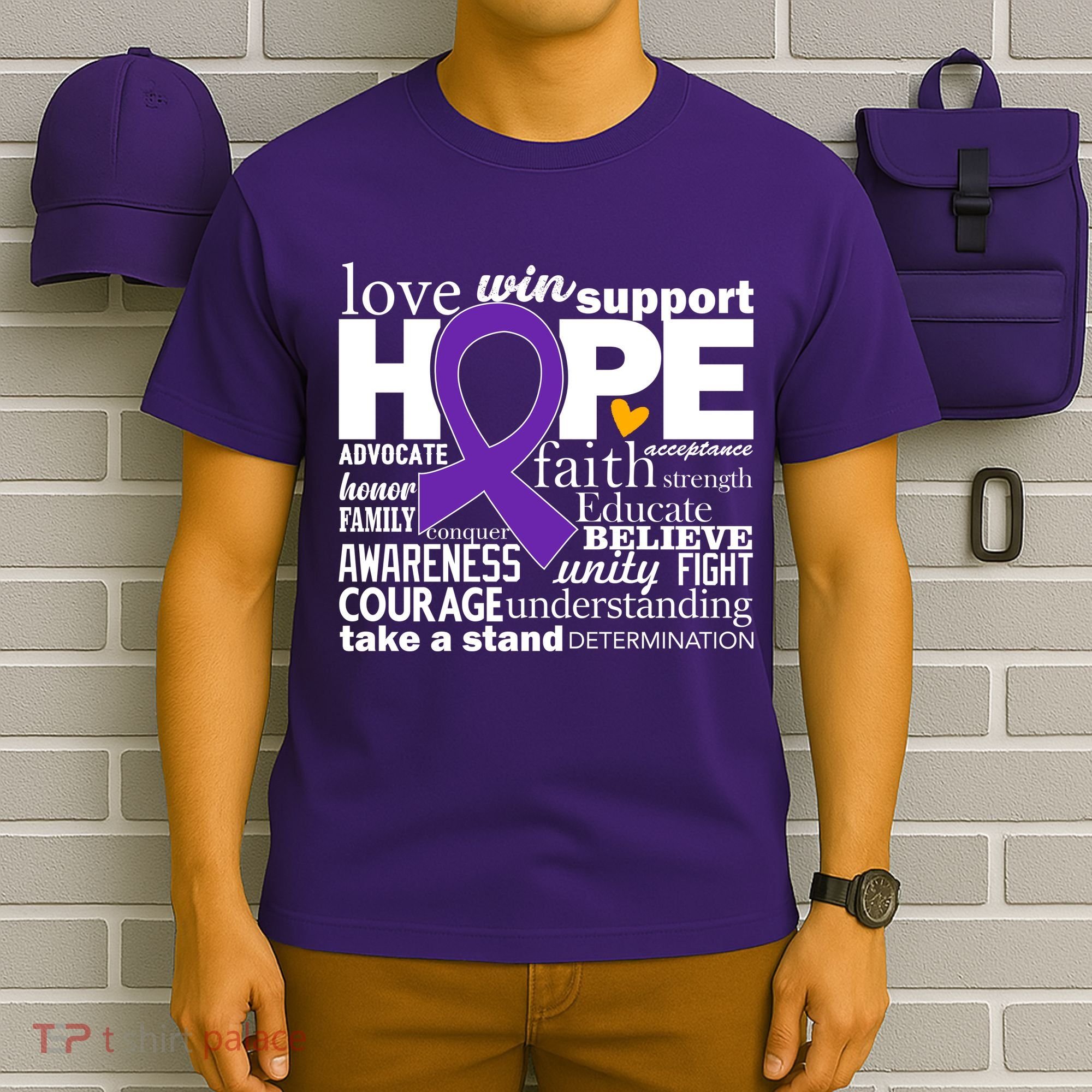Alzheimer's Hope Love Support T-Shirt