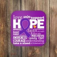 Alzheimer's Hope Love Support Coaster thumb 0