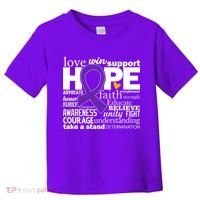 Alzheimer's Hope Love Support Toddler T-Shirt thumb 0