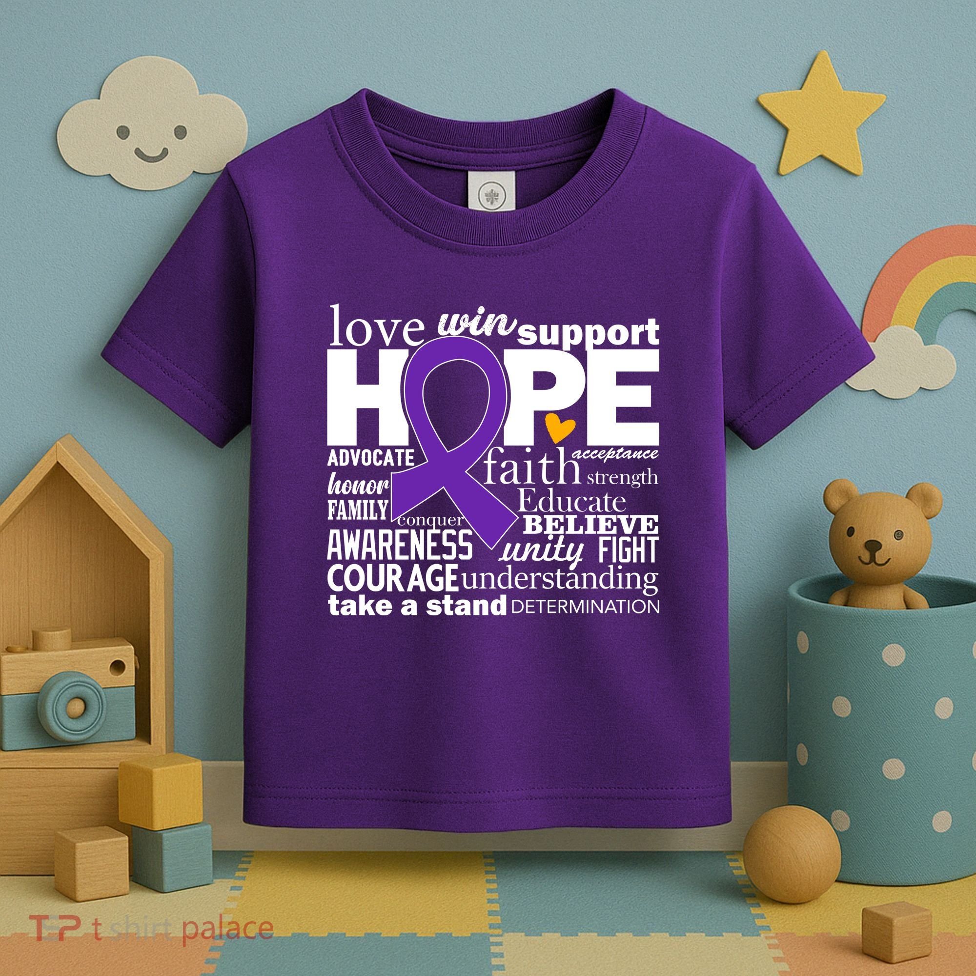 Alzheimer's Hope Love Support Toddler T-Shirt