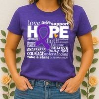 Alzheimer's Hope Love Support Women's T-Shirt thumb 2
